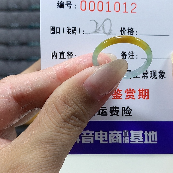 翡翠未镶嵌戒圈1012