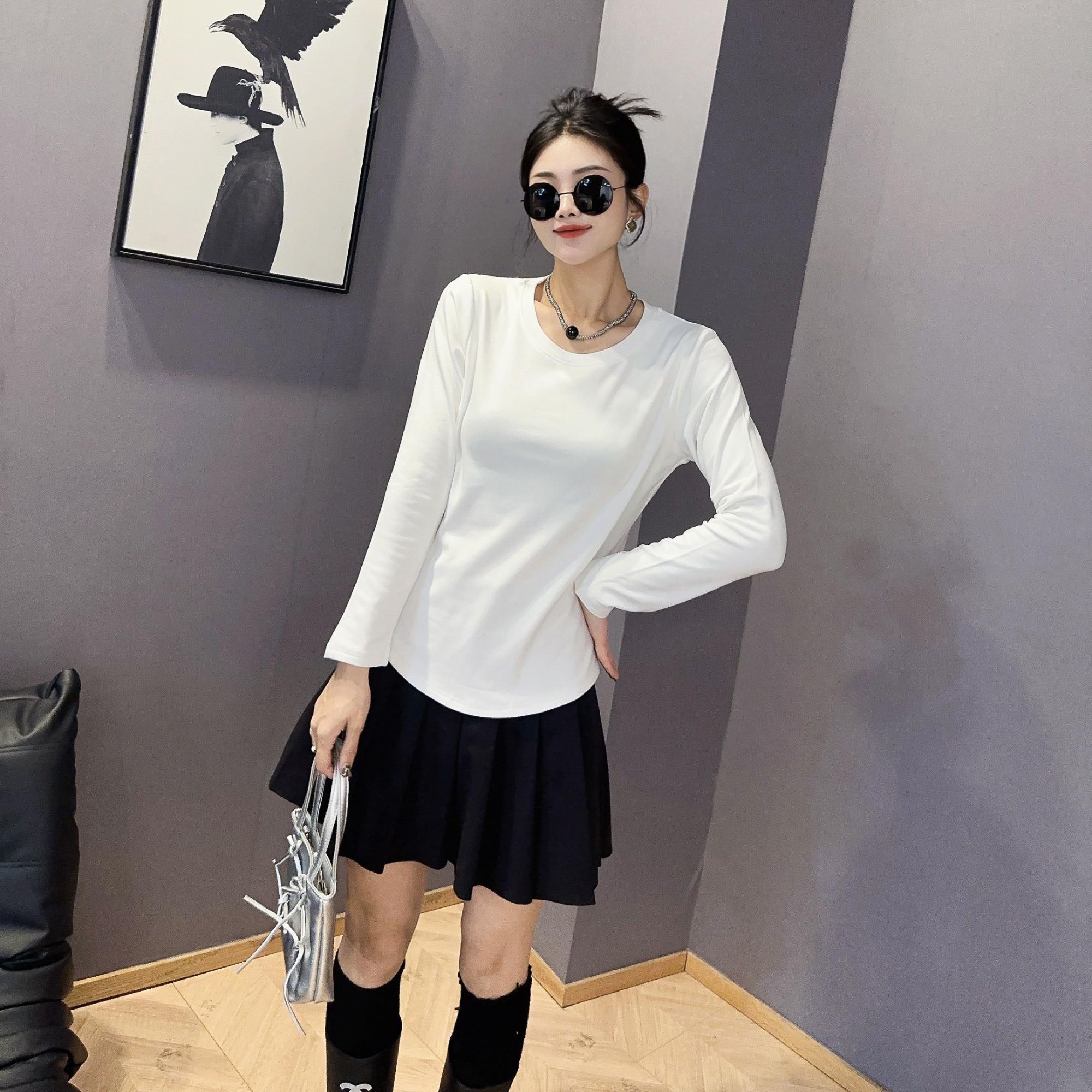 149 新款女士重工刺绣磨毛打底衫 F80 三楼