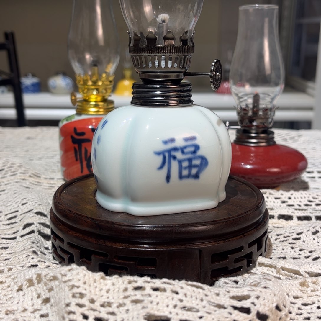 摆件景德镇陶瓷香薰灯