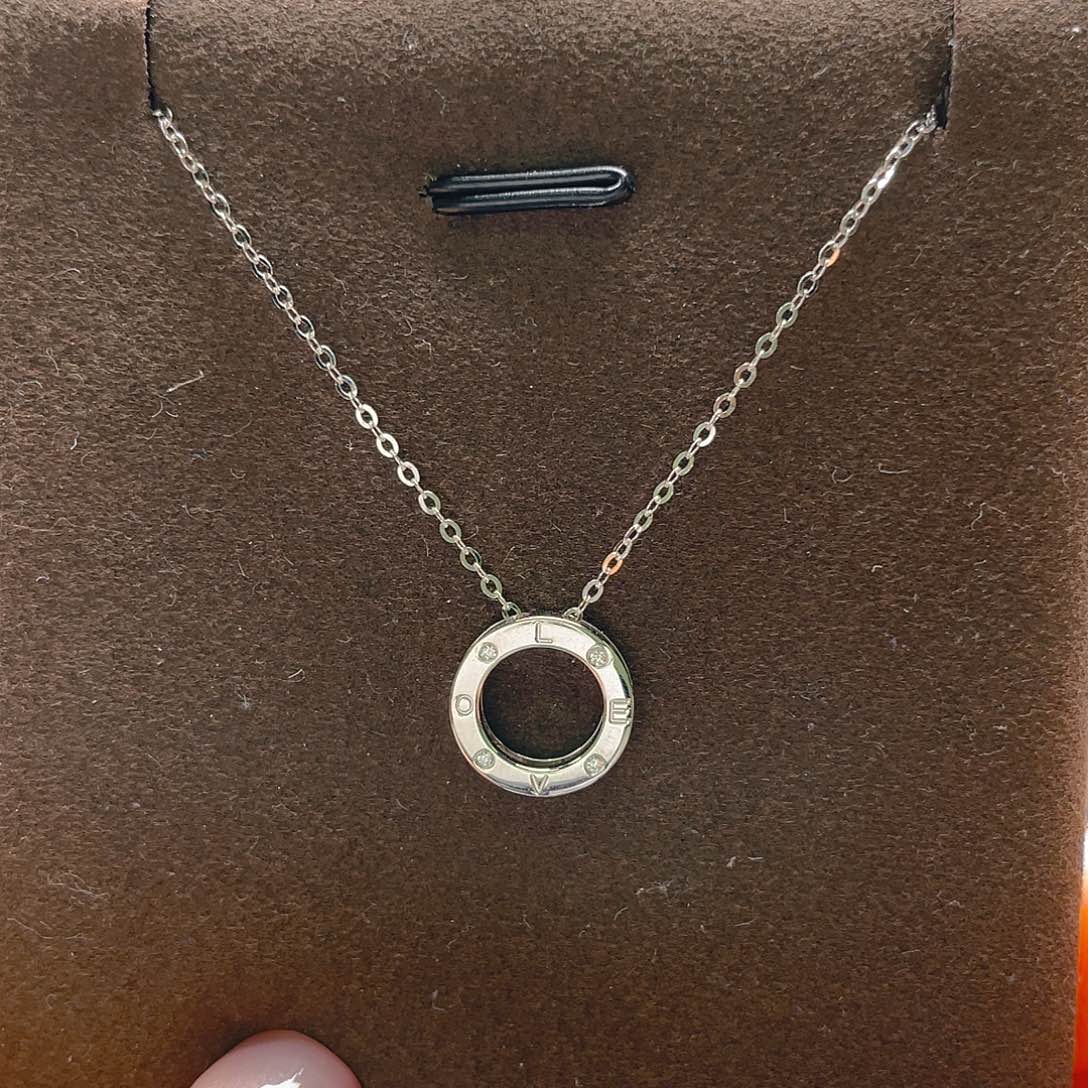 颈饰钻石18K金镶嵌项链