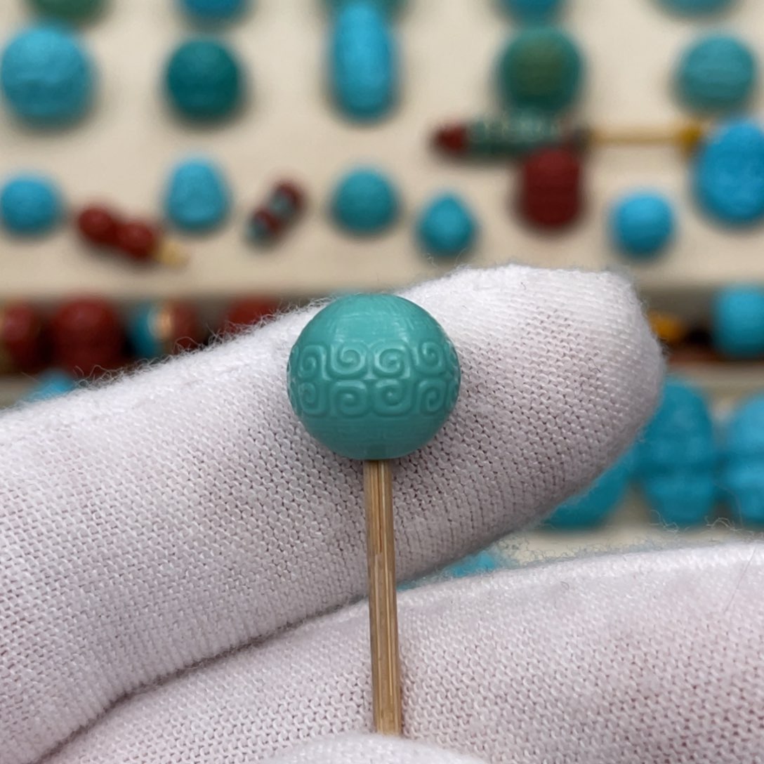 绿松石挂件未镶嵌1.0mm