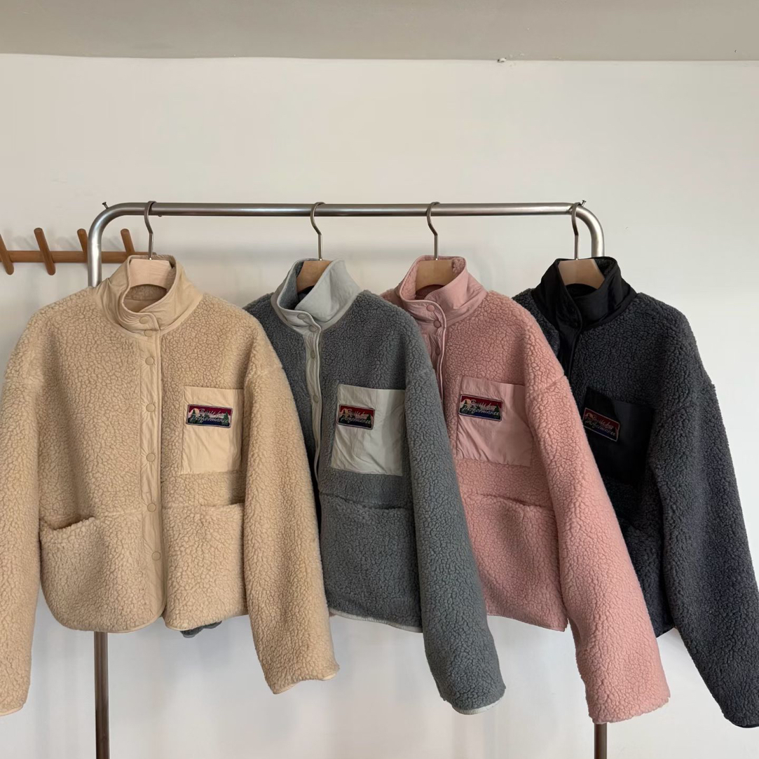 【小倩家】东大门冬季两面穿短款减龄羊羔毛外套～NO退换