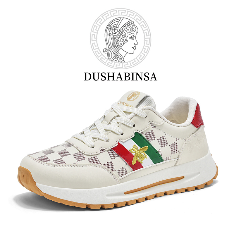 【377专属】DUSHABINSA 杜莎缤萨情侣款小白鞋透气休闲鞋潮男875
