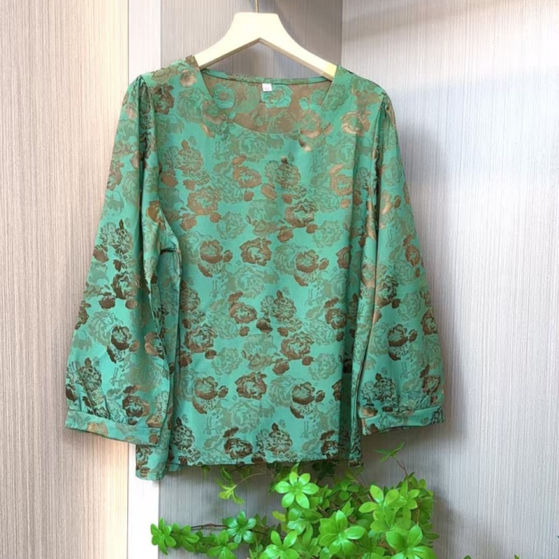 （清仓9）高档洋气时尚百搭圆领显瘦上衣小衫