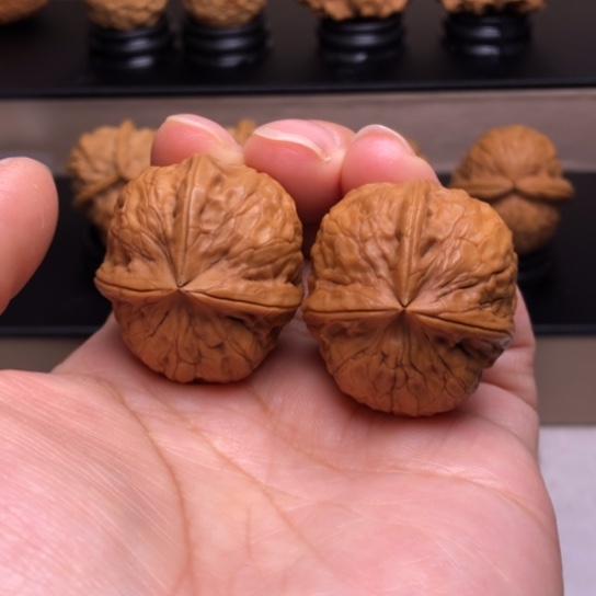 文玩核桃把件聚宝盆三楞10