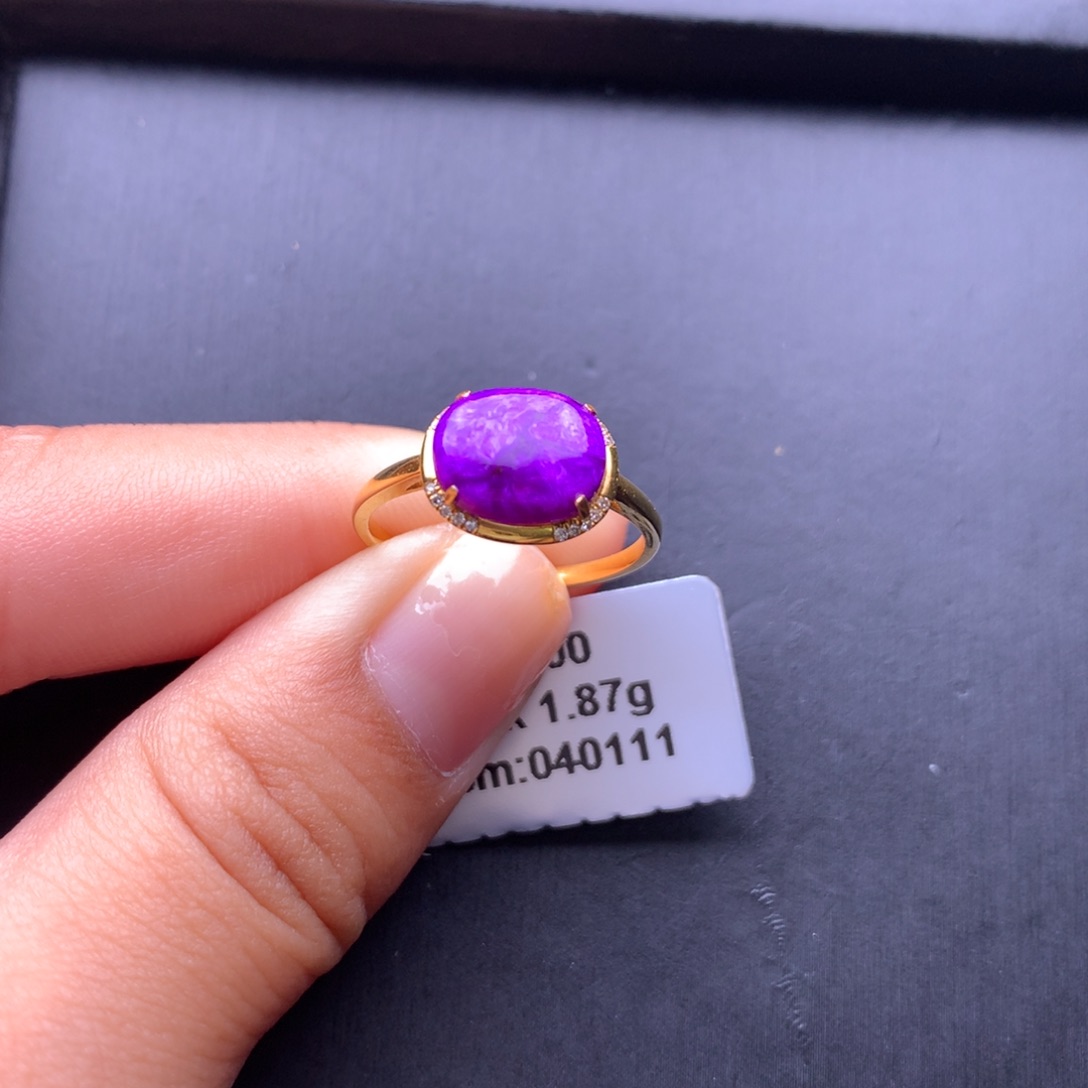 苏纪石（舒俱来）戒指18K金镶嵌