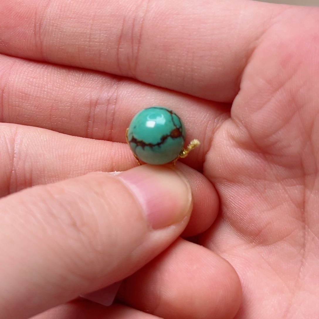 绿松石11.3圆珠未镶嵌