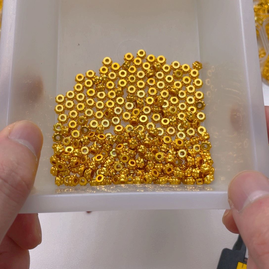 锆石铜合金蜻蜓眼隔珠6mm10颗