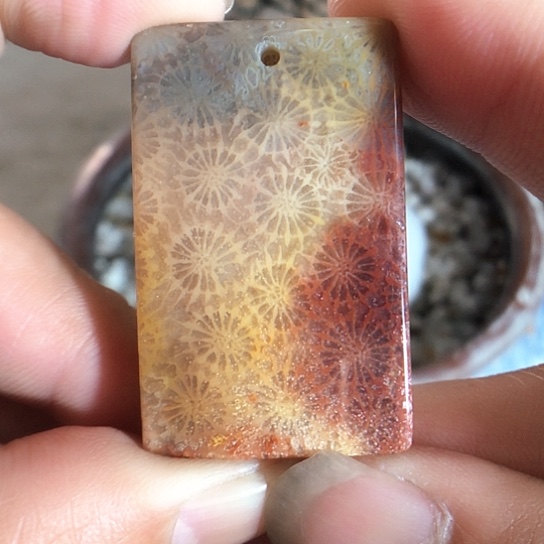 硅化玉吊坠未镶嵌