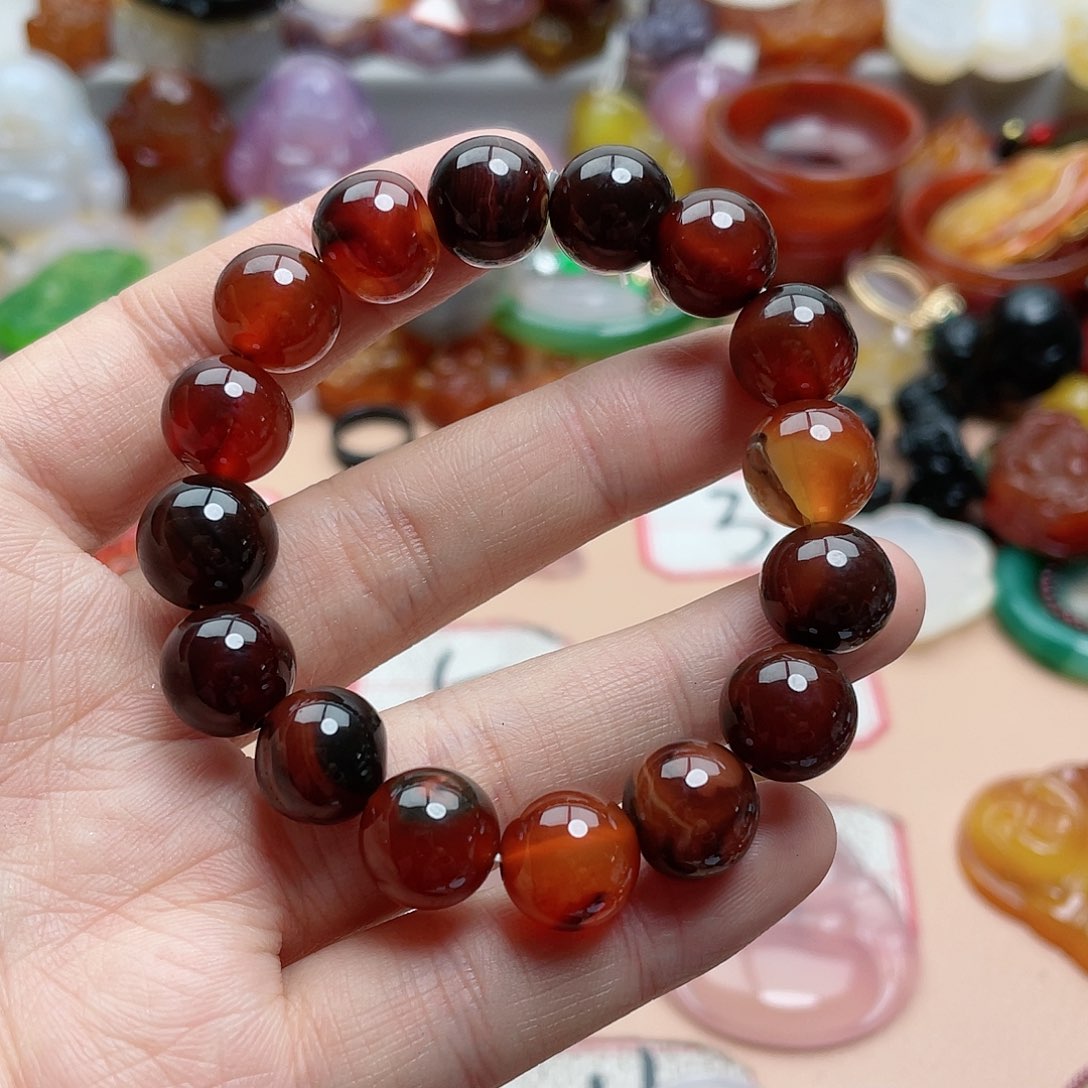 玛瑙/玉髓颈饰合金伤***猴