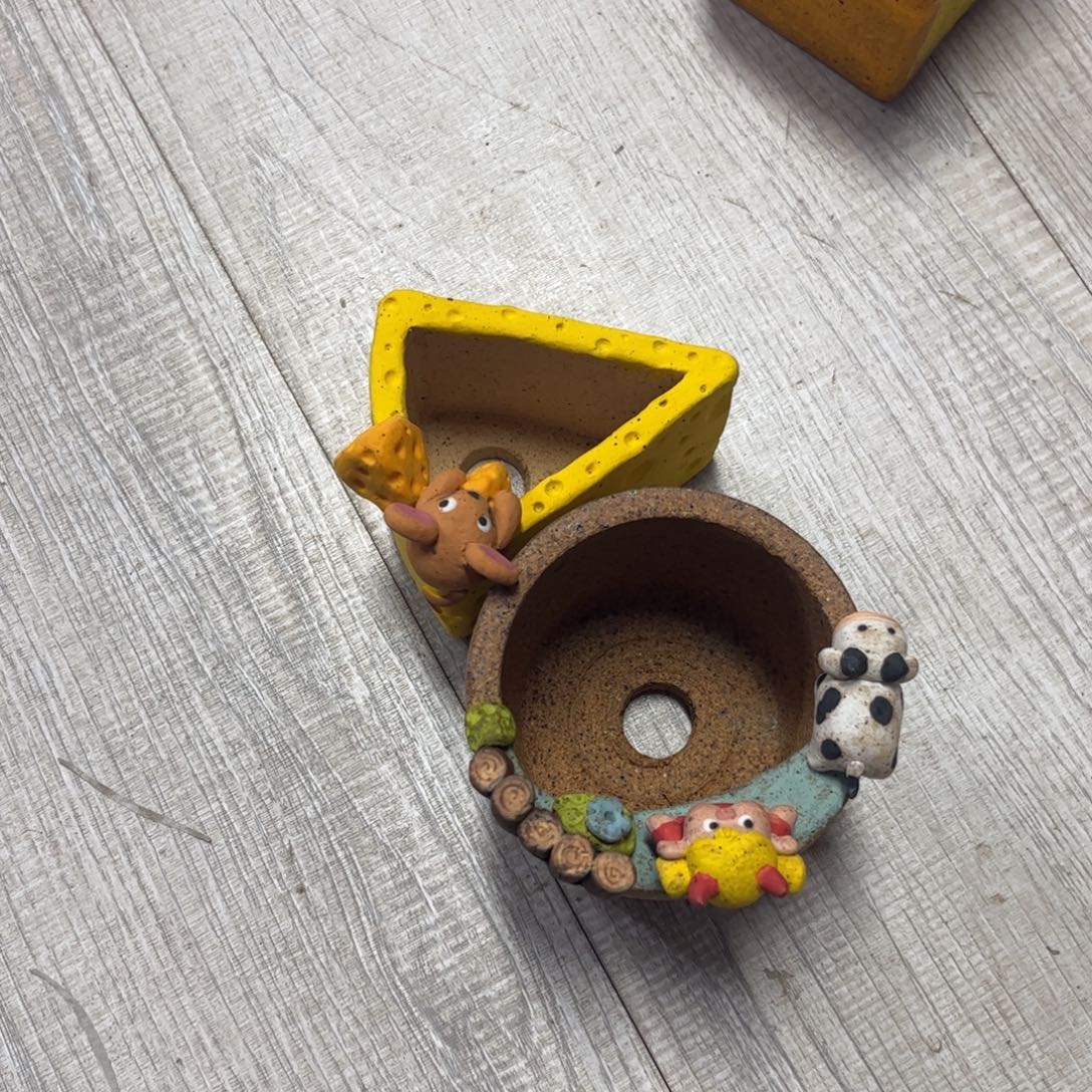 快***米泥塑古镇炻陶花盆