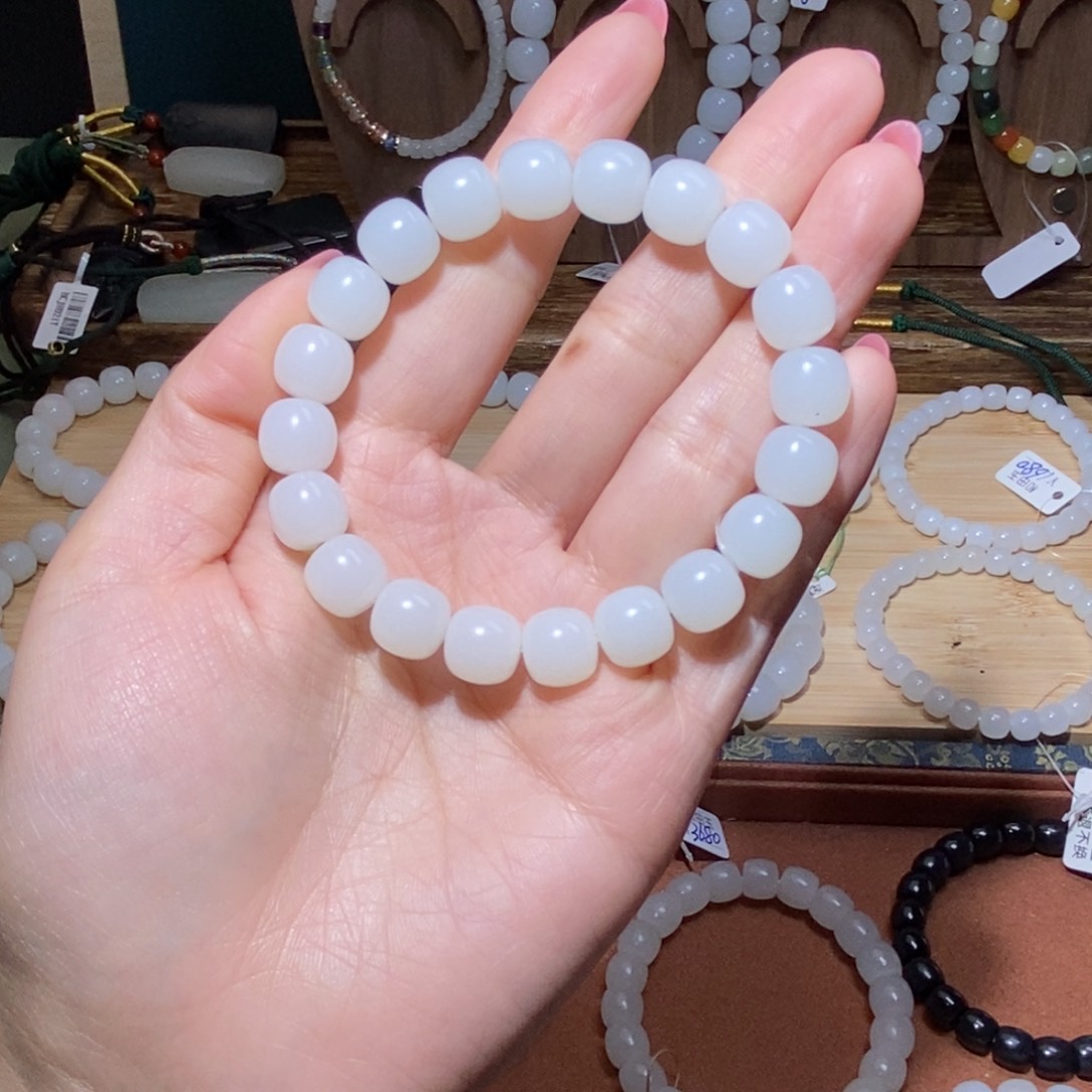 和田玉手串未镶嵌10精品