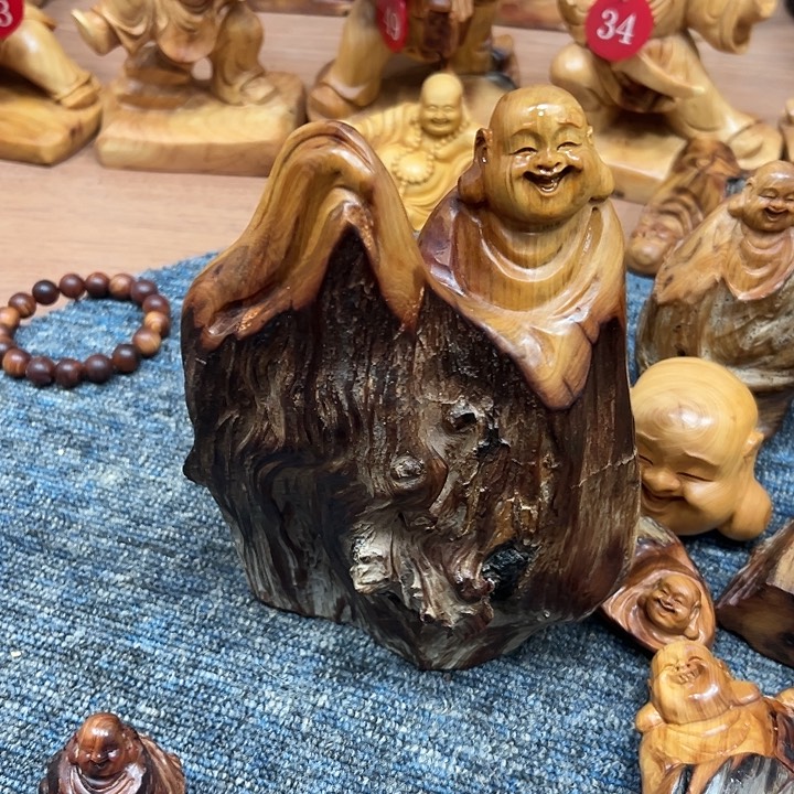 柏木太行崖柏手把摆件