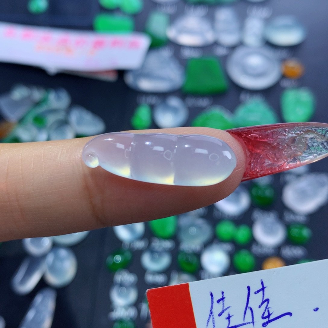 翡翠颈饰未镶嵌纯天然缅甸翡翠A货