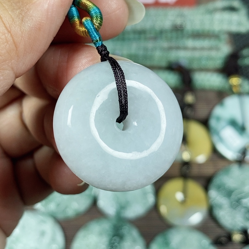 【闪购商品】翡翠颈饰未镶嵌玉吊坠翡翠玉算盘扣