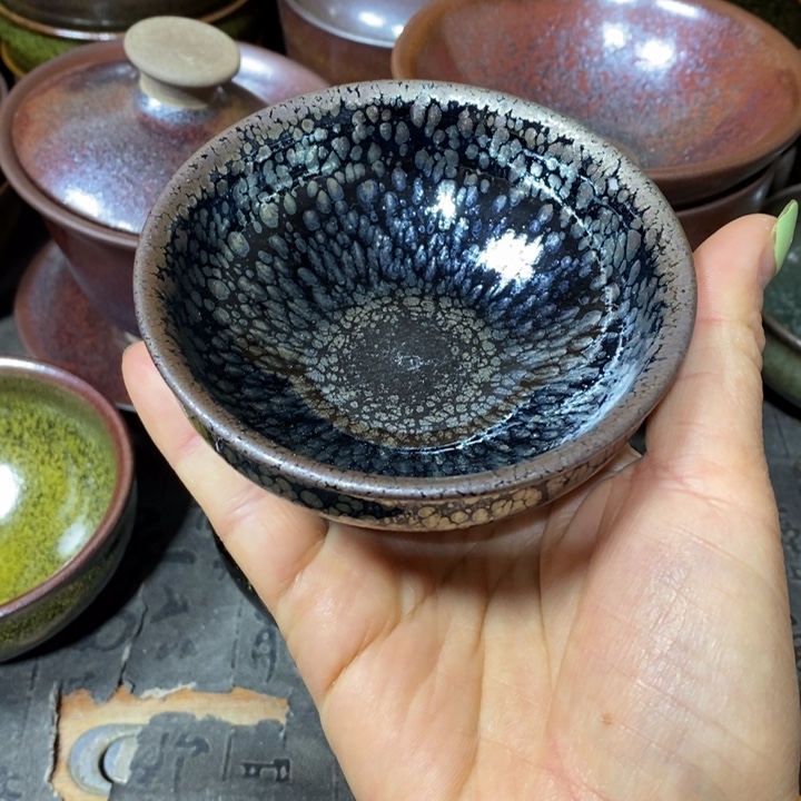 茶盏建阳建盏微瑕油滴