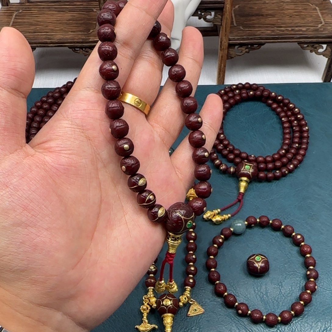 凤眼菩提吊坠凤眼金钉手持9.5四星