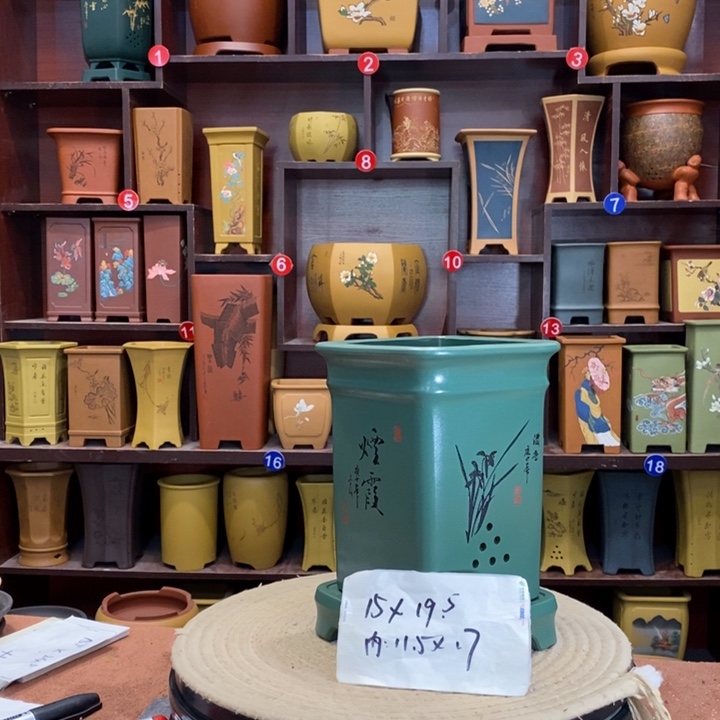 紫砂花盆紫砂花盆