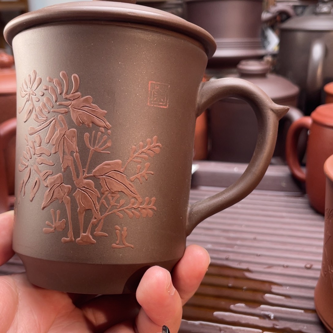 紫砂茶杯宜兴紫砂杯