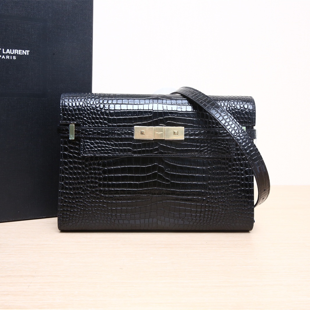 全新未使用 YSL/圣罗兰 【小花念念】曼哈顿 BOX 中号单肩包