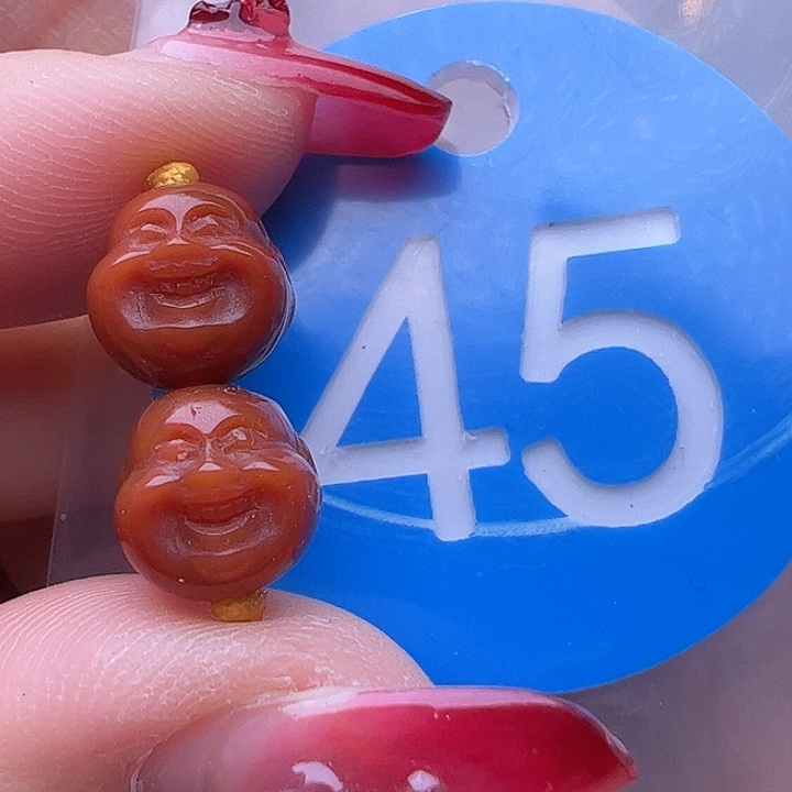 南红玛瑙饰品未镶嵌8.5mm 佛头