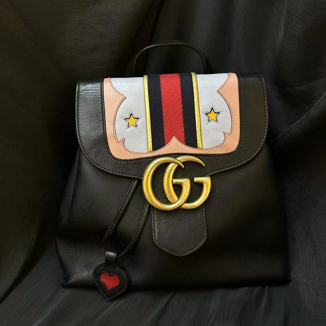 95新 GUCCI/古驰 乱乱子中古/女士/双肩包/105109