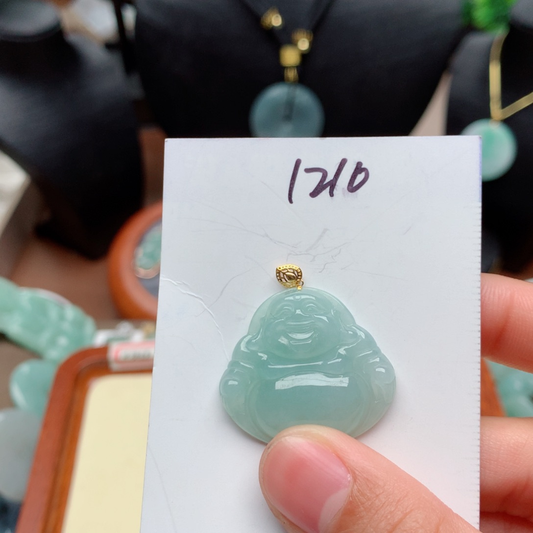 翡翠颈饰18K金镶嵌?****?吊坠
