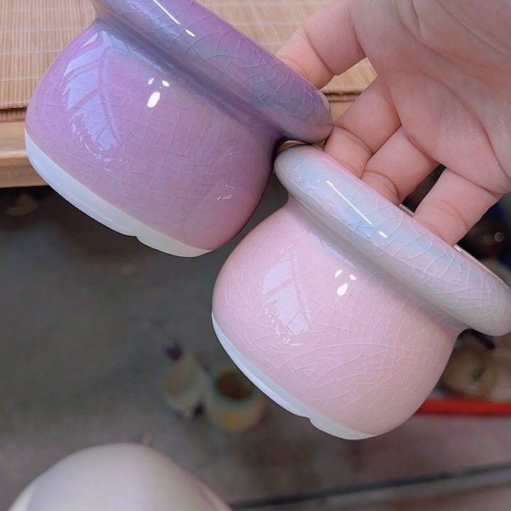 红陶陶瓷花盆当场满12包邮