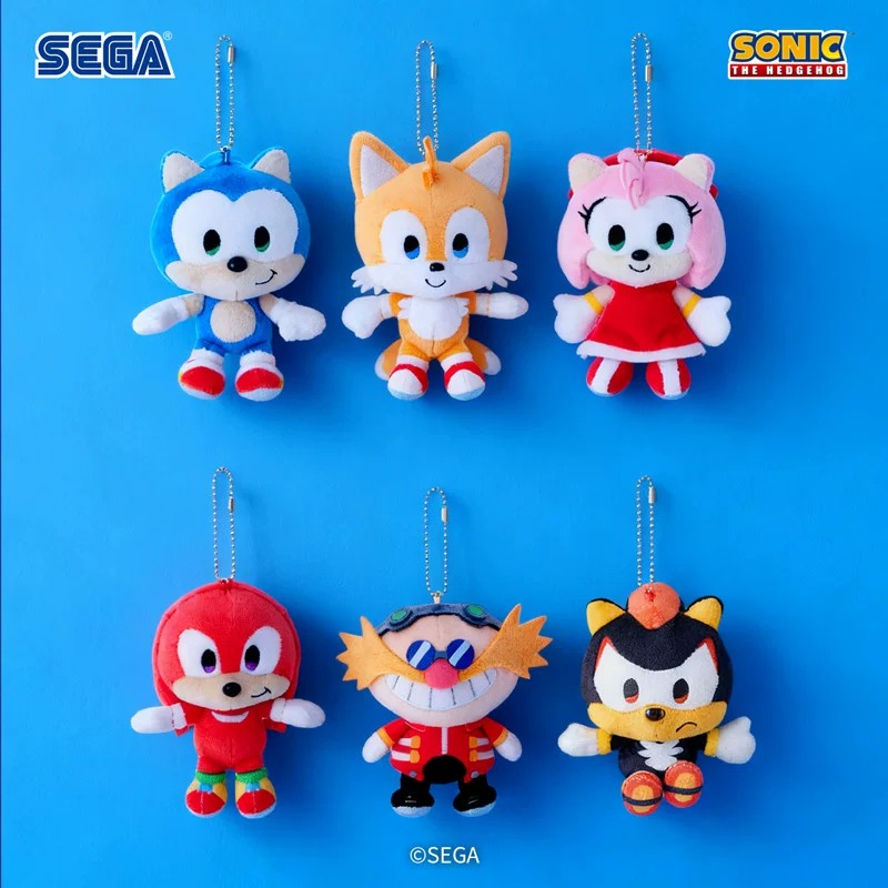 【热销补货】SEGA世嘉《刺猬索尼克SONIC＆FRIENDS》毛绒玩偶挂件