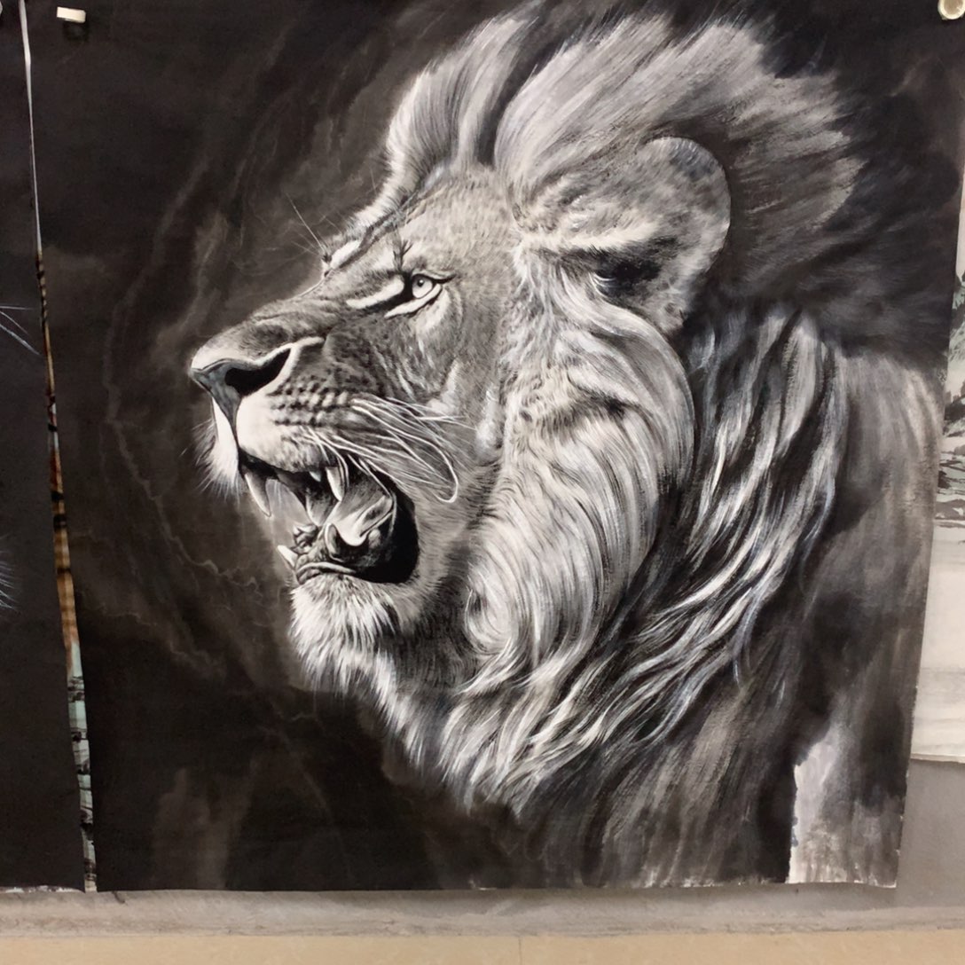 国画笔**生福利作品六尺斗方