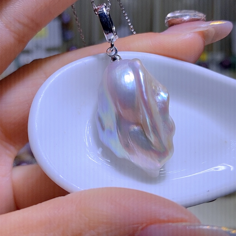 【闪购商品】淡水珍珠吊坠合金