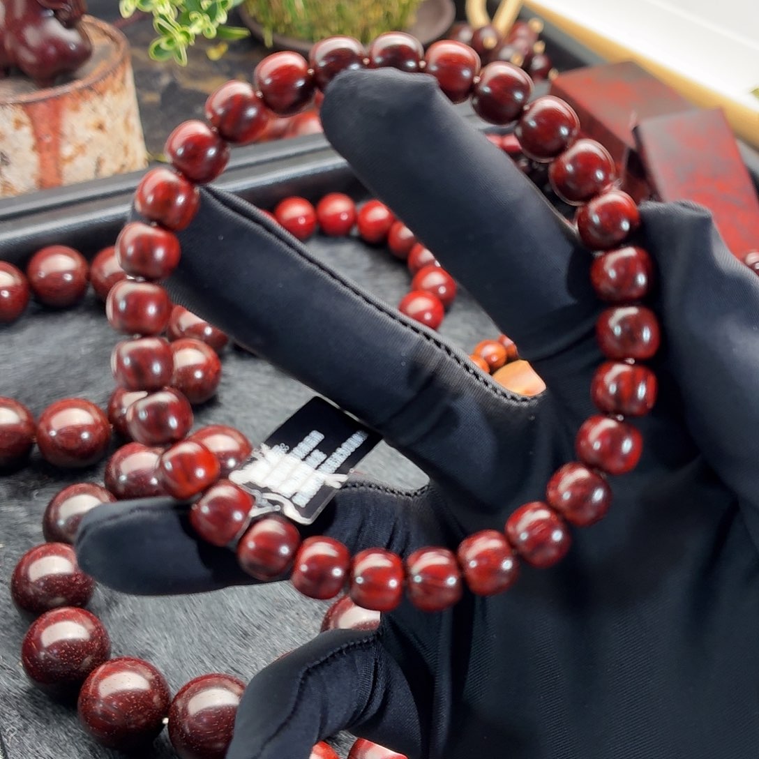 ^***饼手串/手链小叶紫檀龙鳞底芝麻点