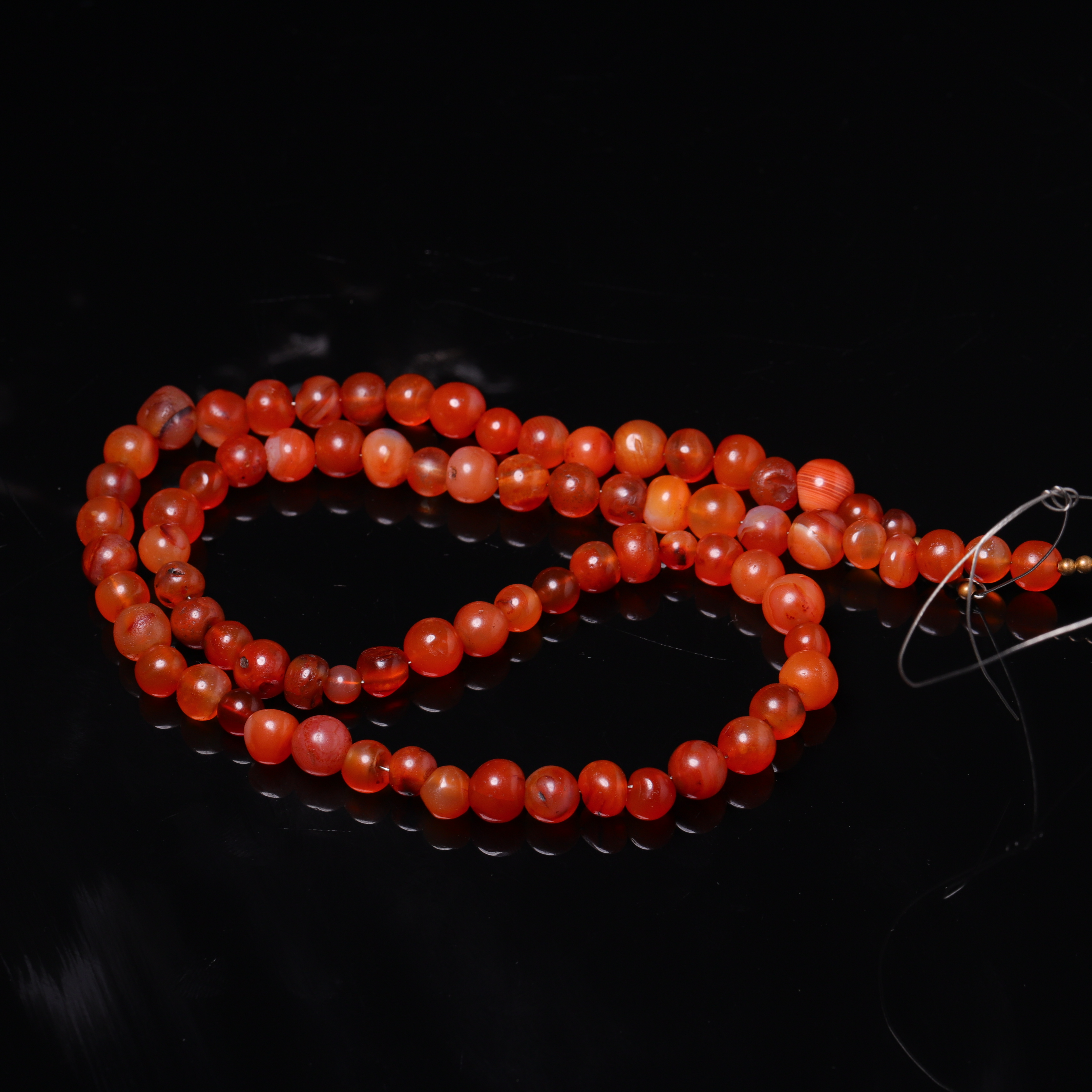 明代天然玛瑙项链-NX