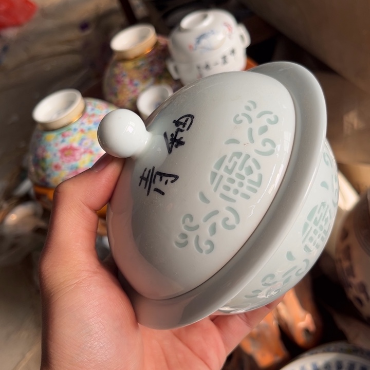陶碗景德镇高温细白瓷餐具