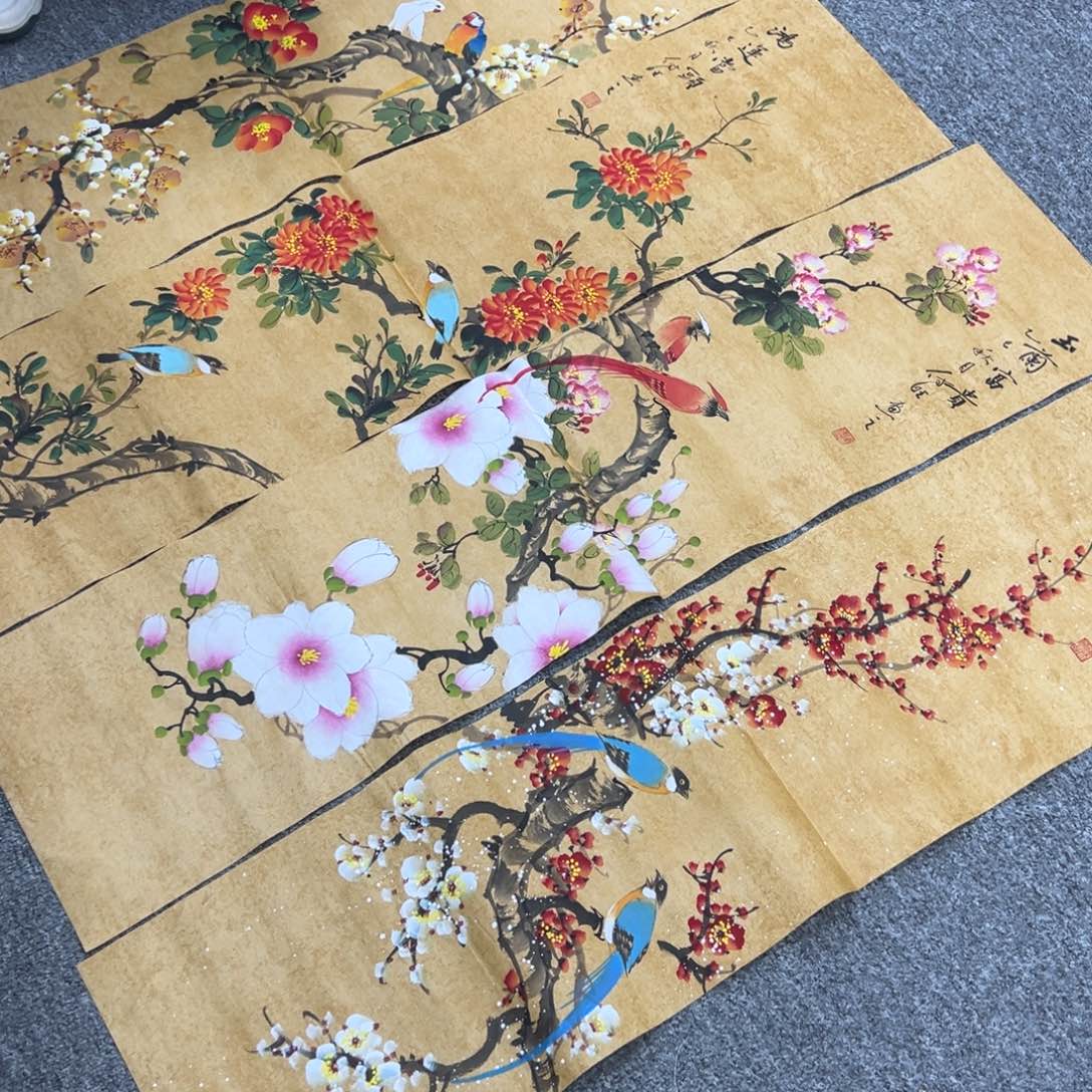 国画纯手绘字画宣纸