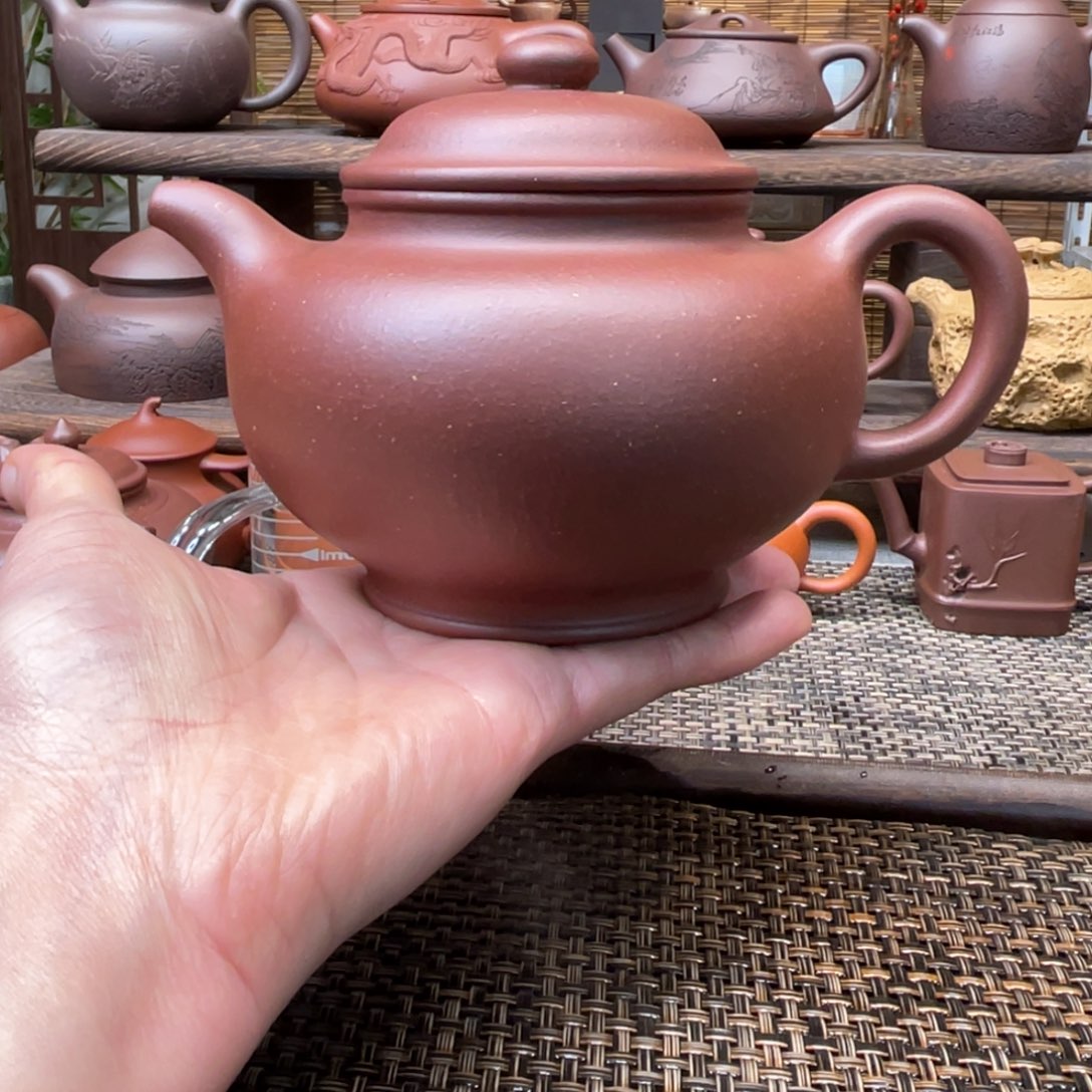 紫砂茶壶宜兴原矿紫砂手工制480