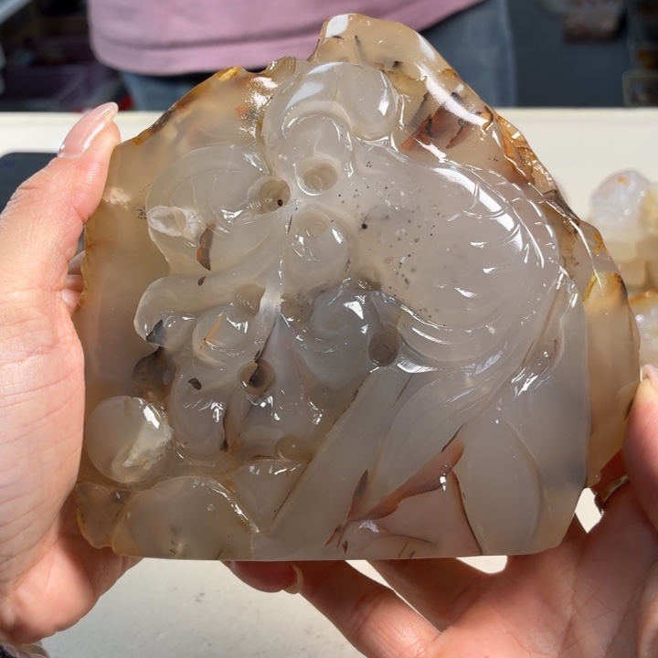 玛瑙/玉髓未镶嵌吊坠(不含链)