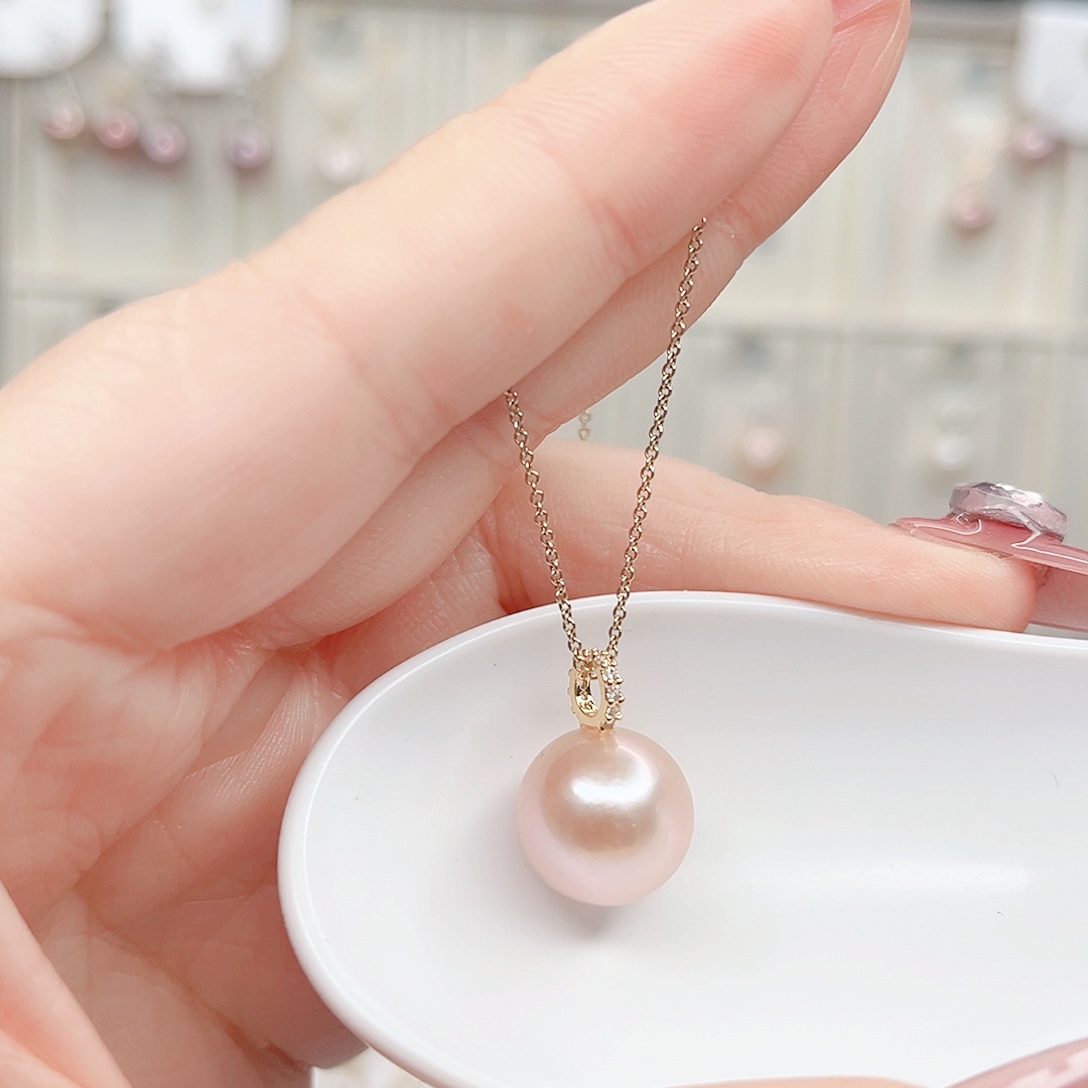 合金淡水珍珠吊坠(赠链)