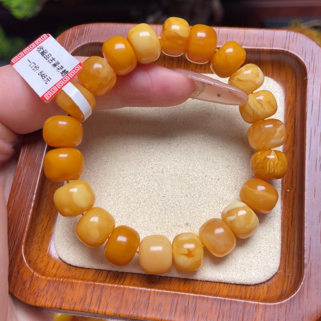 蜜蜡手链未镶嵌手串