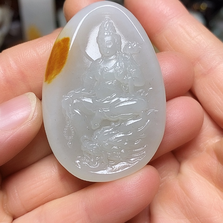 和田玉未镶嵌挂件