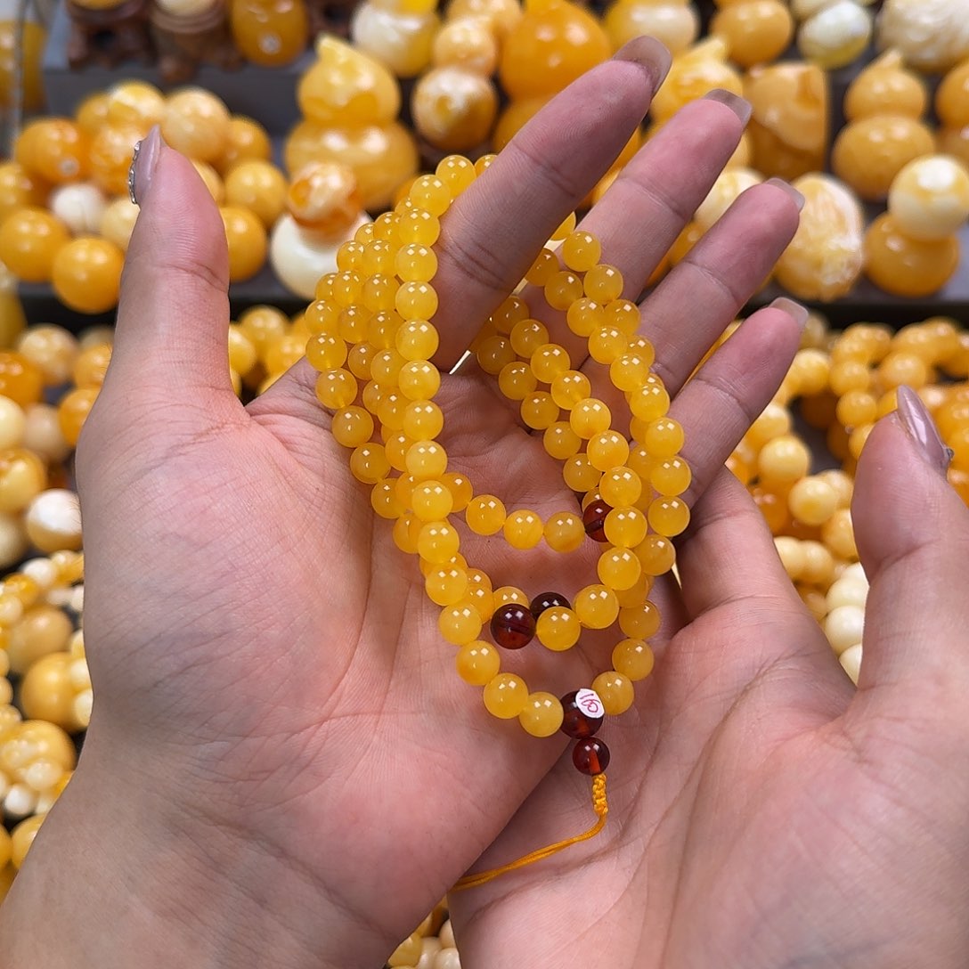 蜜蜡未镶嵌珠宝奇石7mm