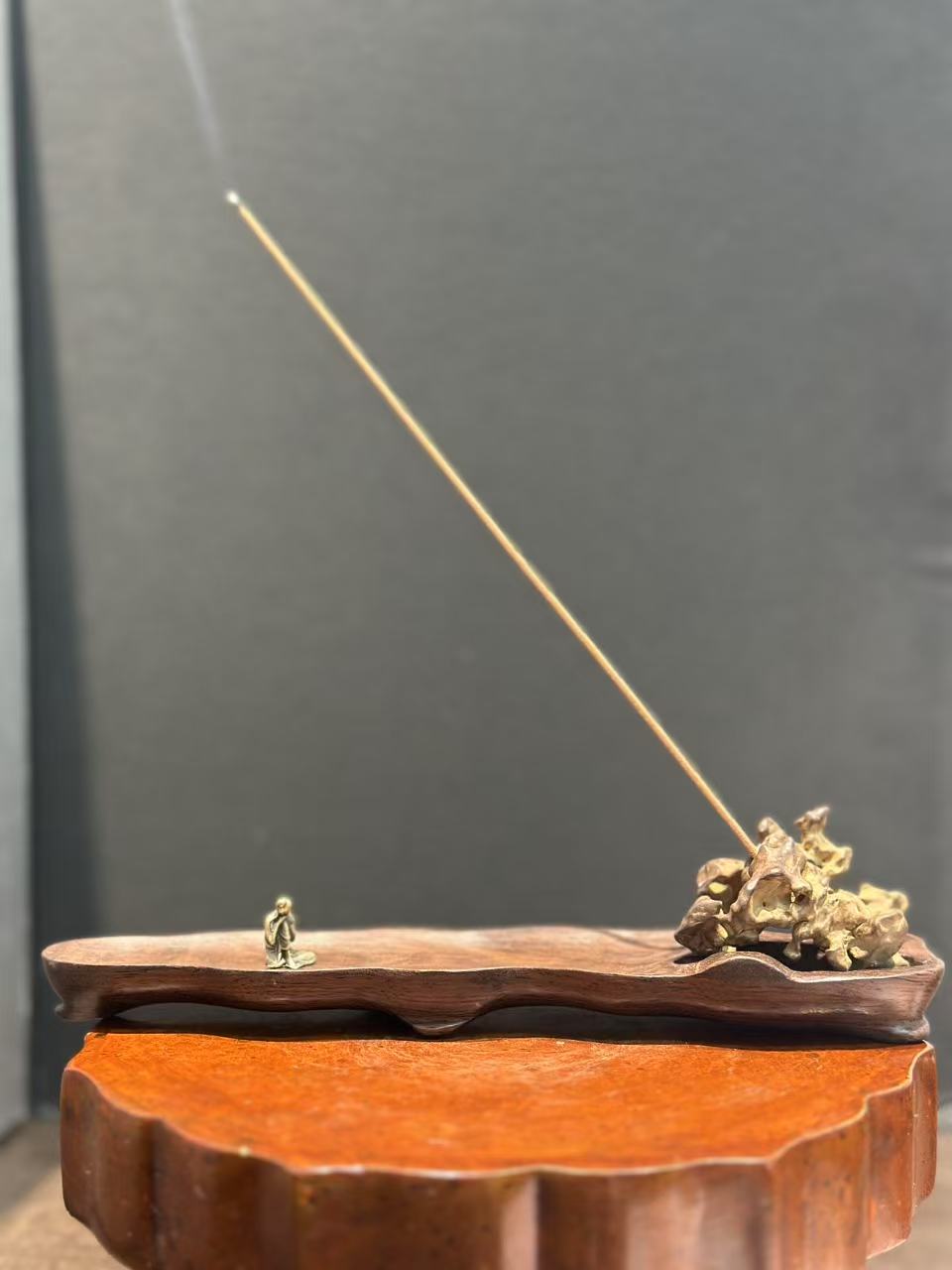 太湖水石 线香炉摆件