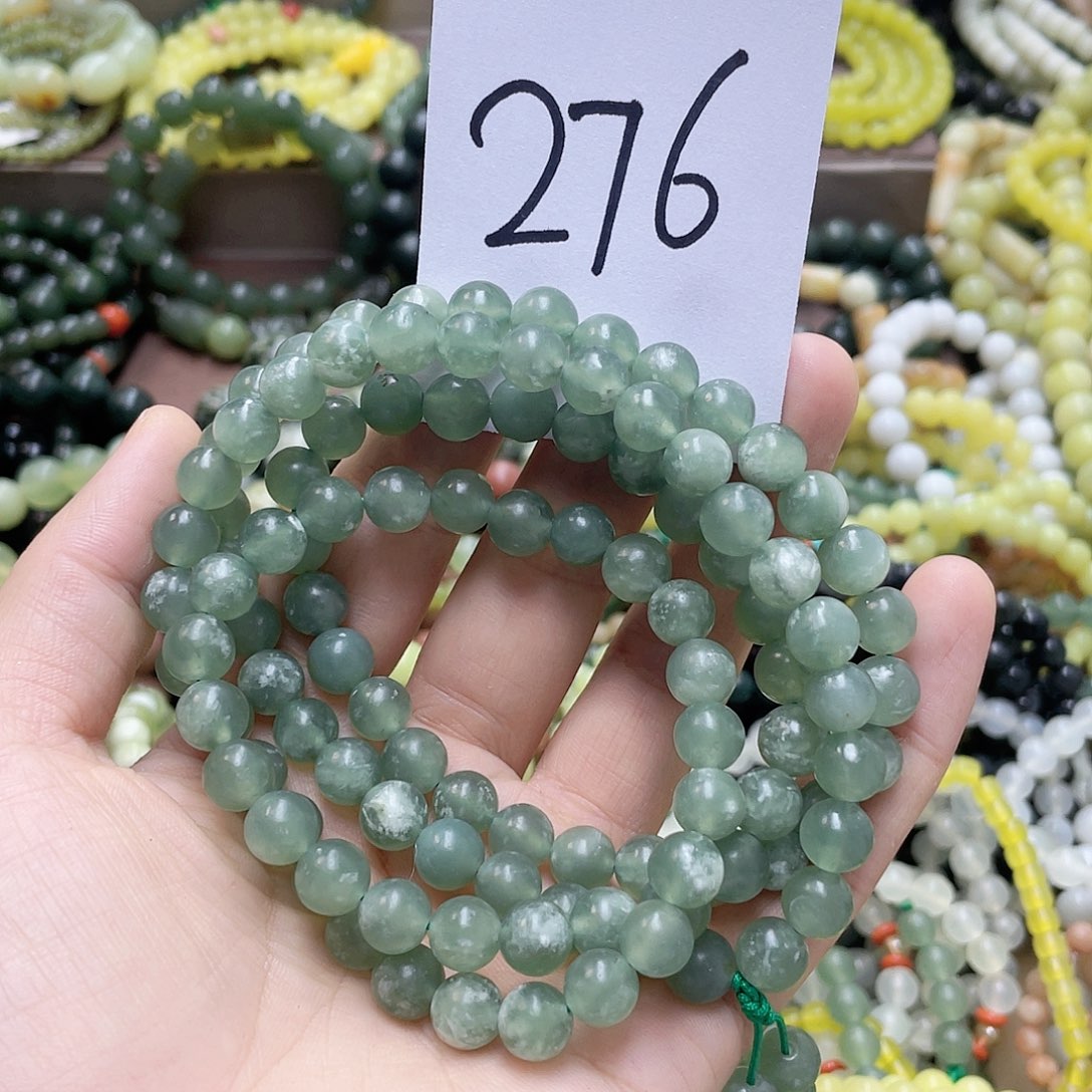 未镶嵌蛇纹石玉手链