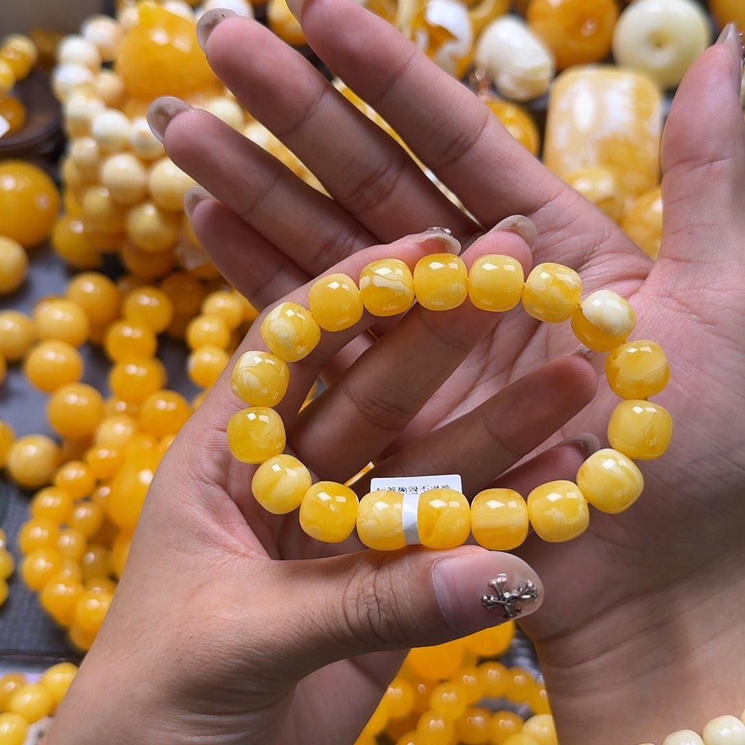 未镶嵌蜜蜡珠宝奇石同料12mm