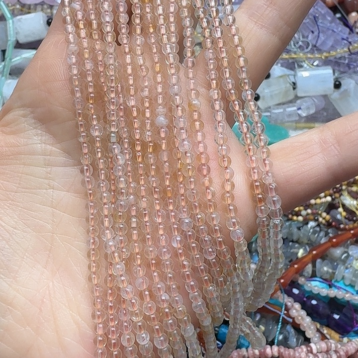 玛瑙/玉髓未镶嵌珠宝半成品一条3m黄水晶