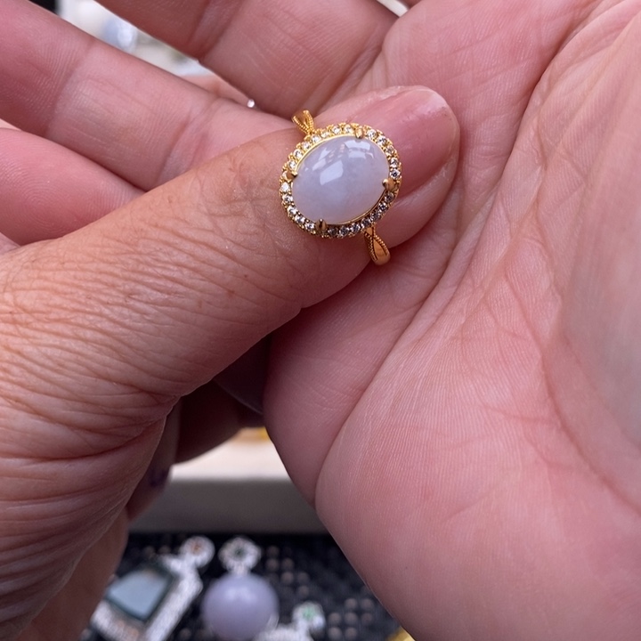 未镶嵌戒指翡翠老*缅甸