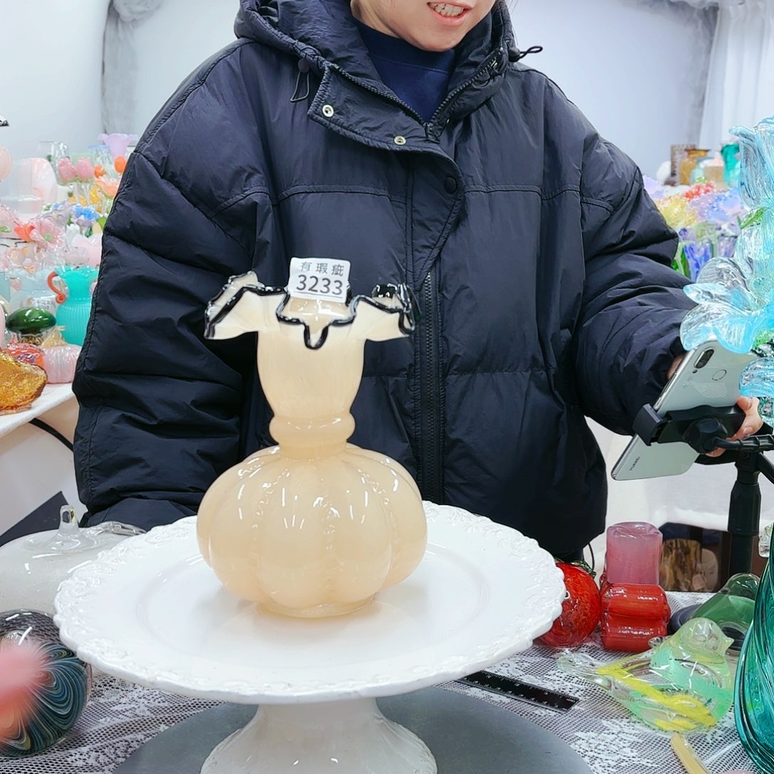 福利不退不换琉璃花瓶艺术品