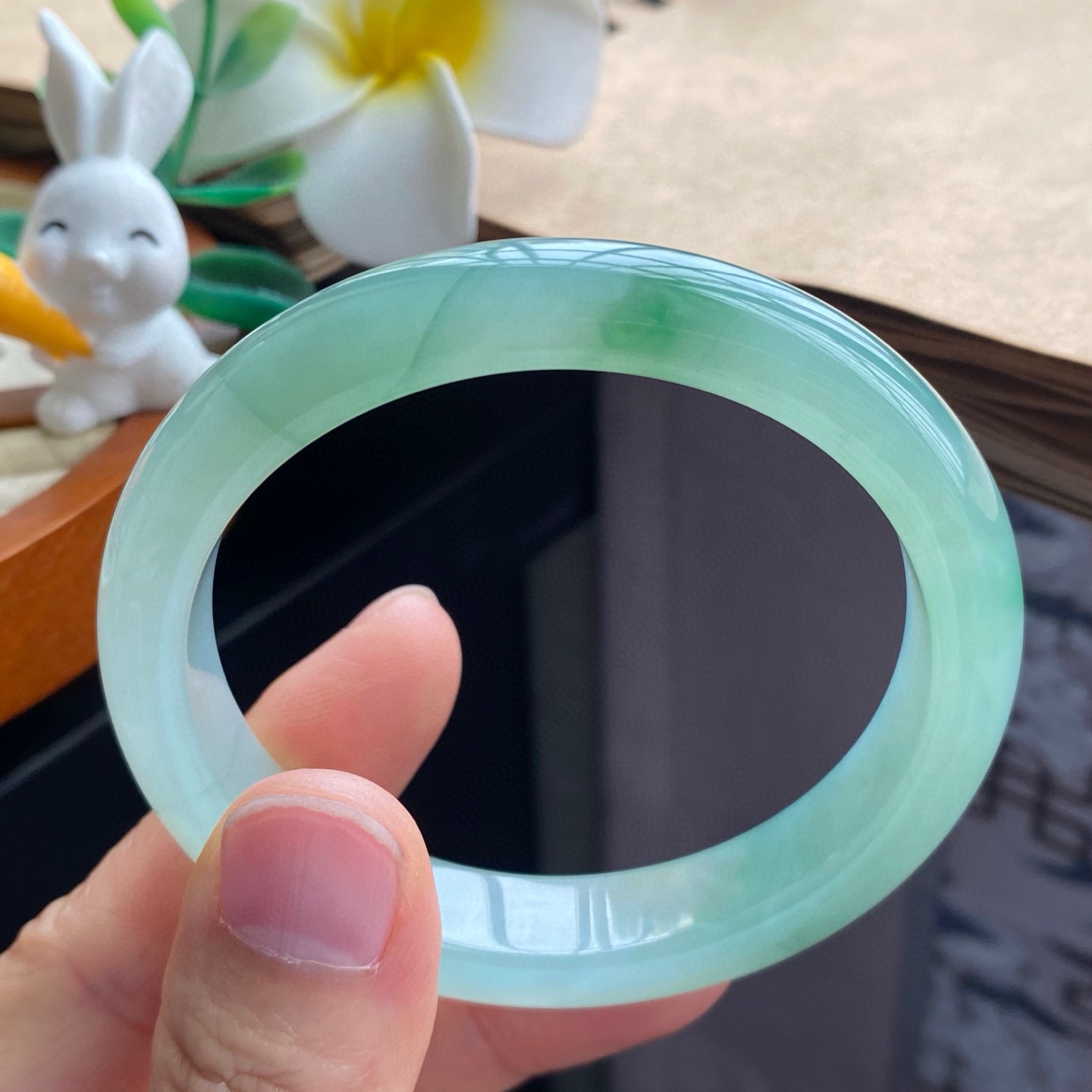 1.26批13581号手镯55.6-49.7-12.1-7.7贵妃！适合正圈53.6的戴！