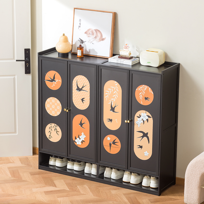 门口简易家用鞋柜多层省空间鞋架一体进门玄关收纳经济型楼道室内