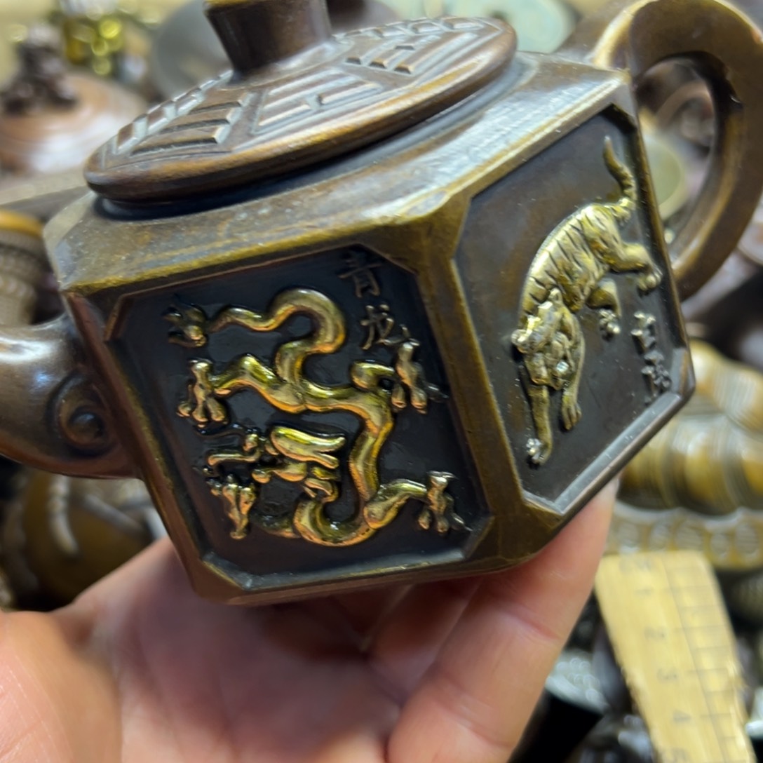 铜摆件欢迎欢迎你